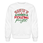 Santa's Favorite Pickleball Player Sweatshirt