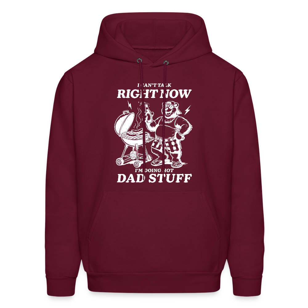 Doing Hot Dad Stuff BBQ Hoodie for Grilling Dads - burgundy