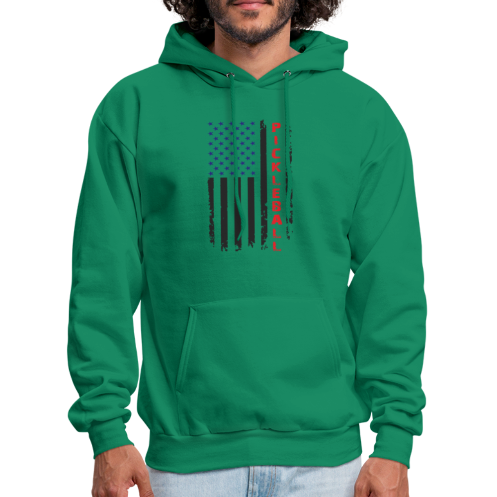 Pickleball Flag Hoodie - kelly green