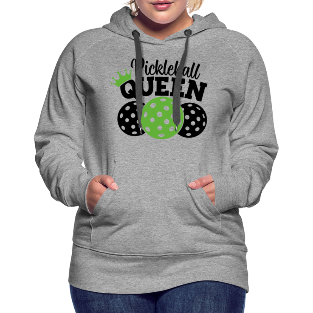 Pickleball Queen Women's Premium Hoodie - heather grey