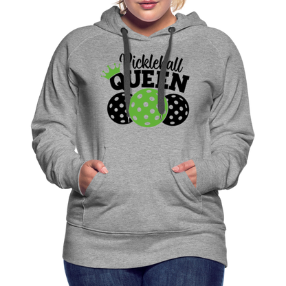 Pickleball Queen Women's Premium Hoodie - heather grey