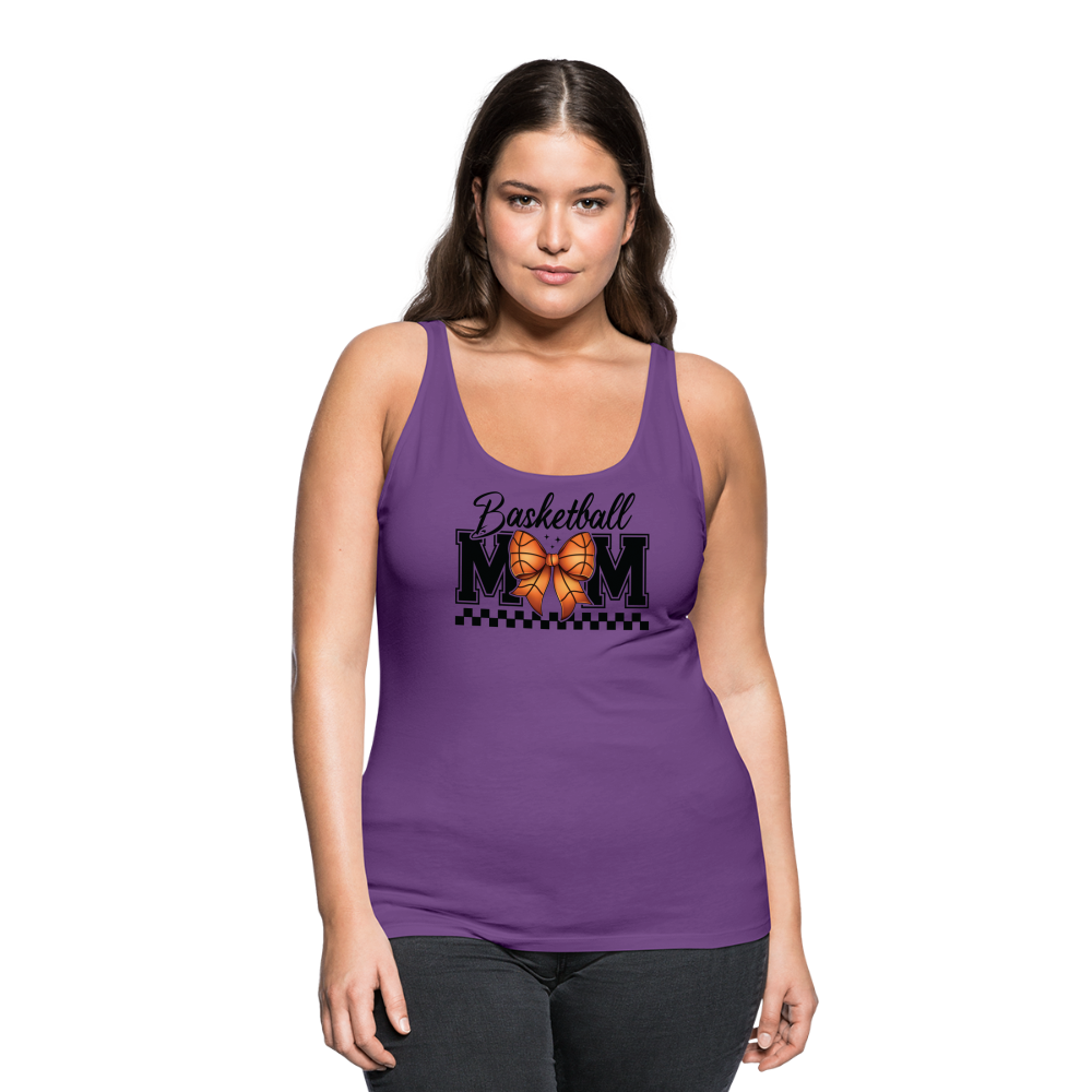 Basketball Mom Women’s Premium Tank Top - purple