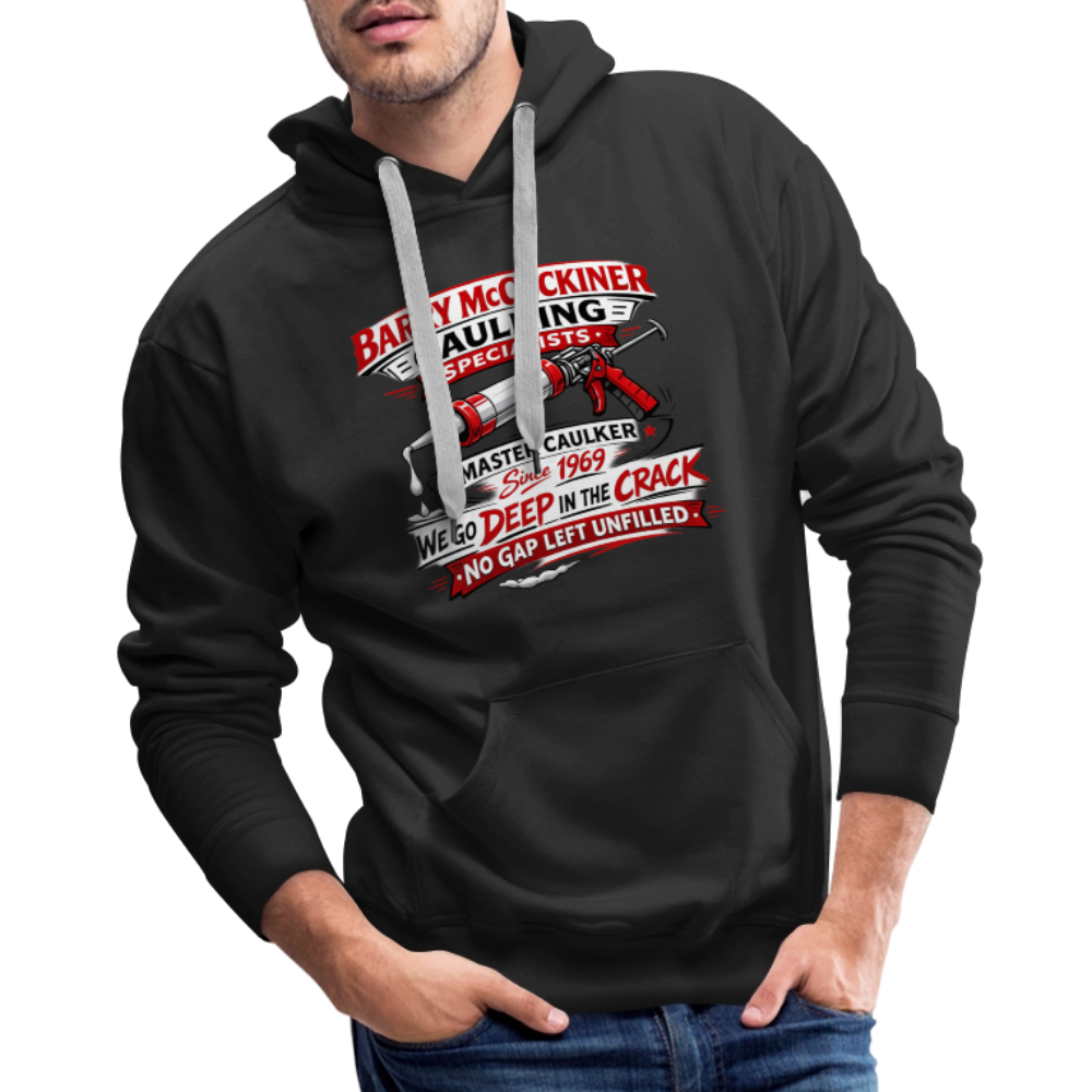 Barry McCockiner Caulking Funny Hoodie Color: Black