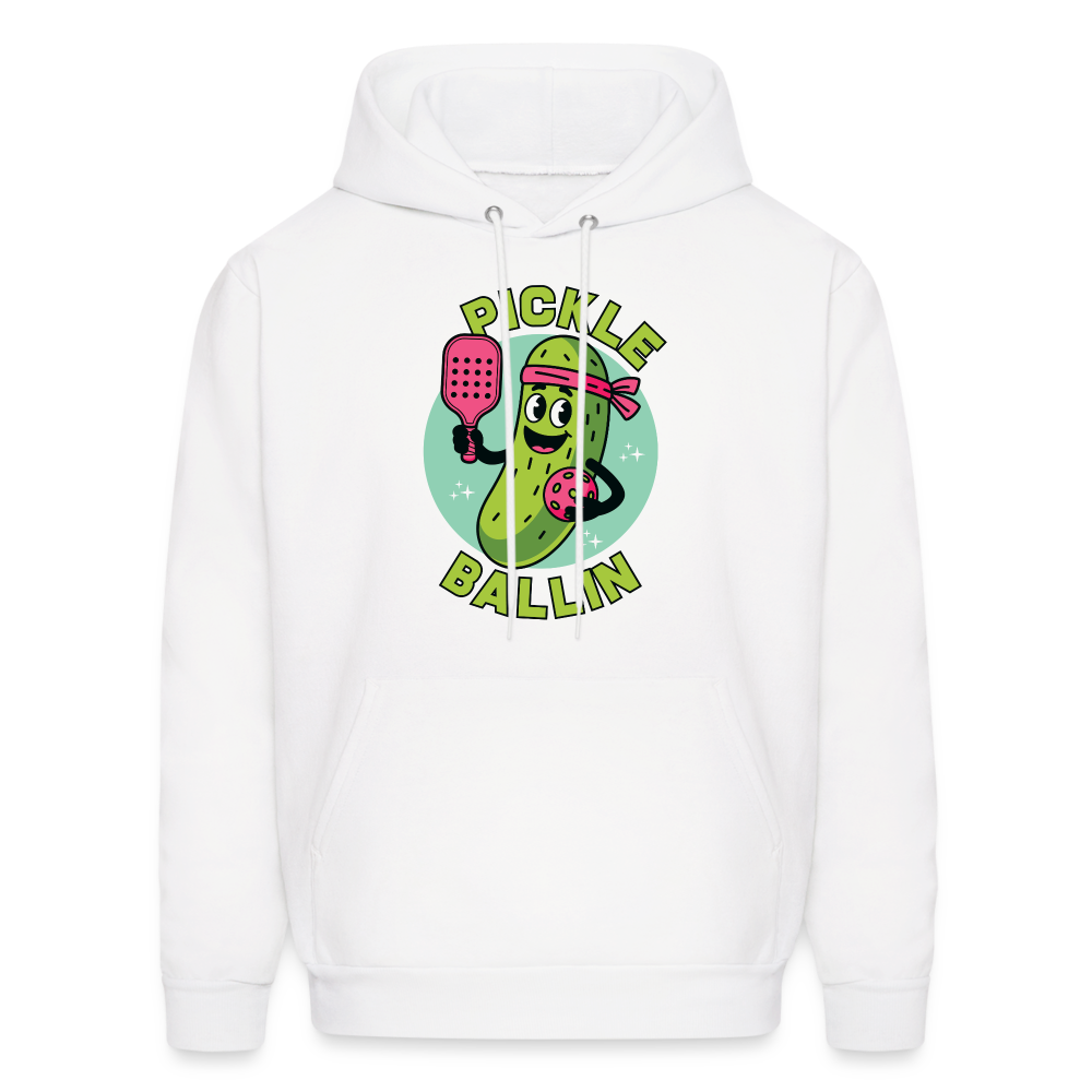 Pickle Ballin Hoodie - white