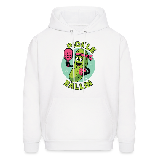 Pickle Ballin Hoodie - white