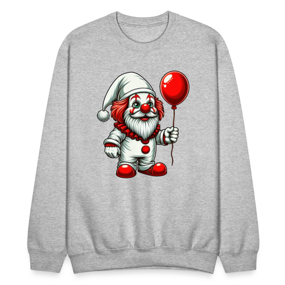 Gnome Clown Sweatshirt - heather gray