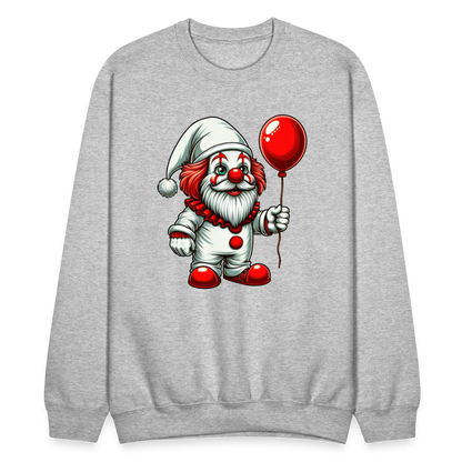 Gnome Clown Sweatshirt - heather gray