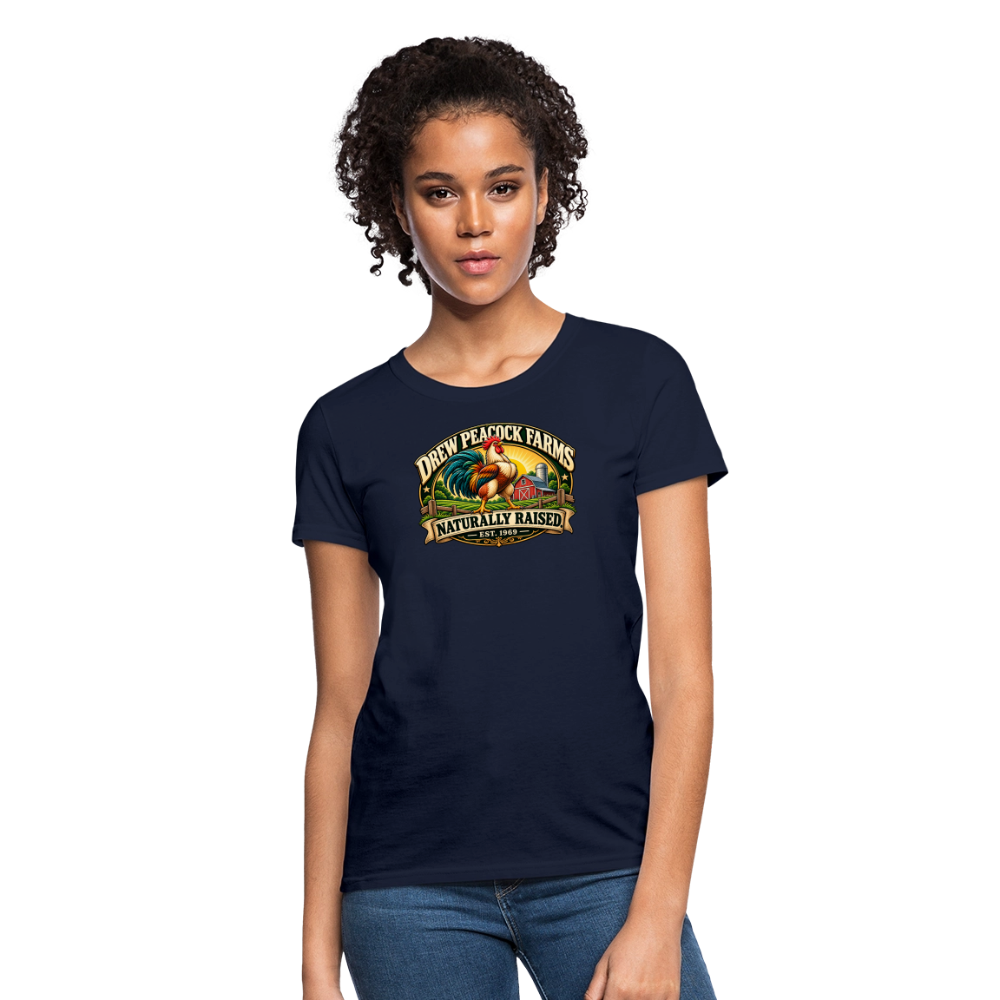 Drew Peacock Farms Women's T-Shirt - navy