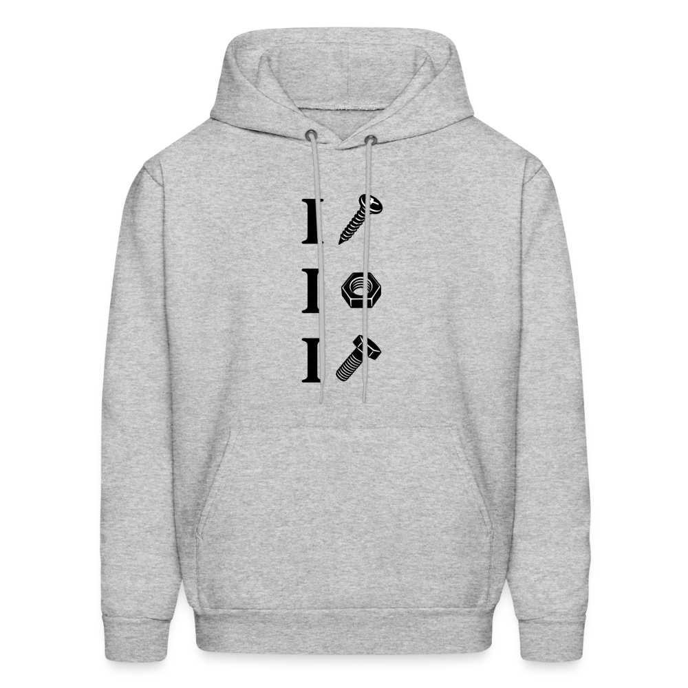 I Screw I Nut I Bolt – Funny Adult Humor Hoodie Color: heather gray