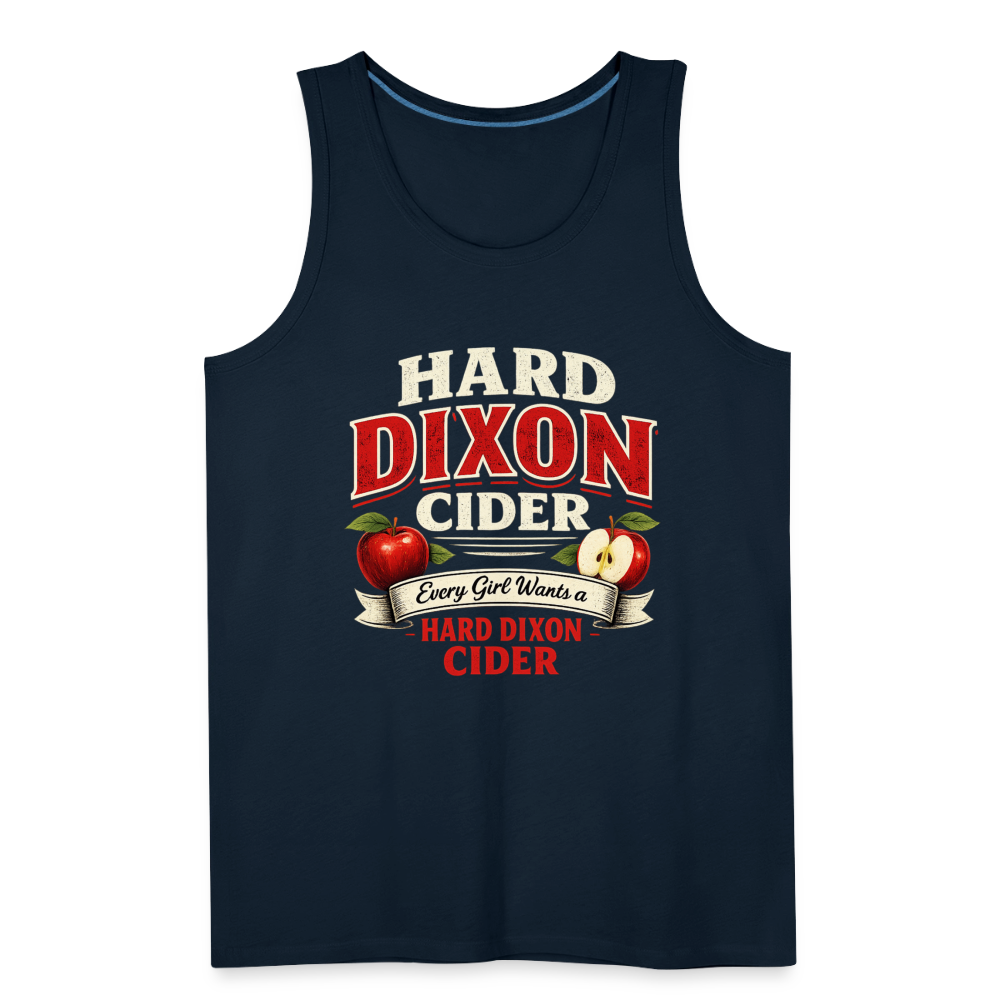Hard Dixon Cider Funny Premium Tank Top - deep navy