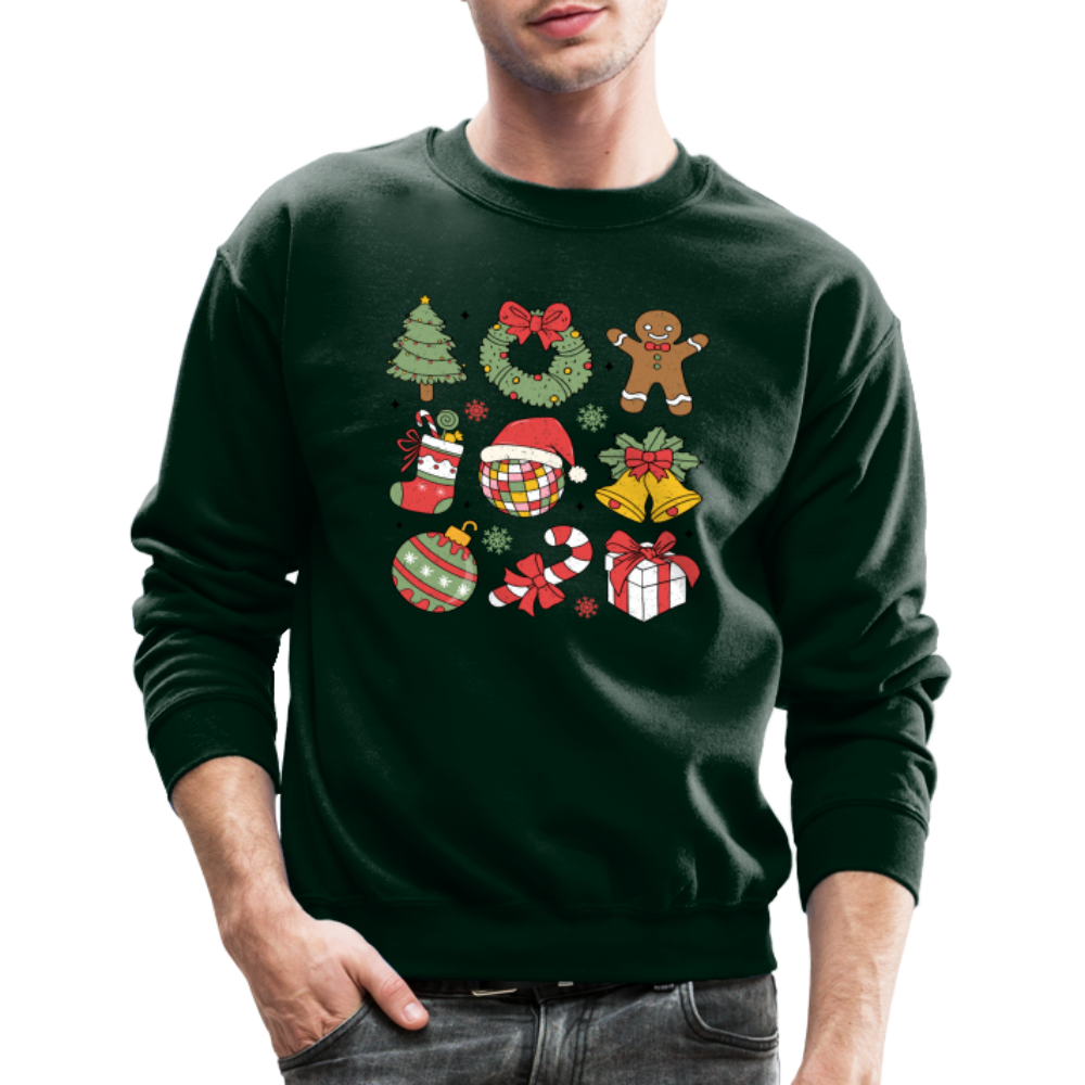 Christmas Holiday Season Sweatshirt - forest green