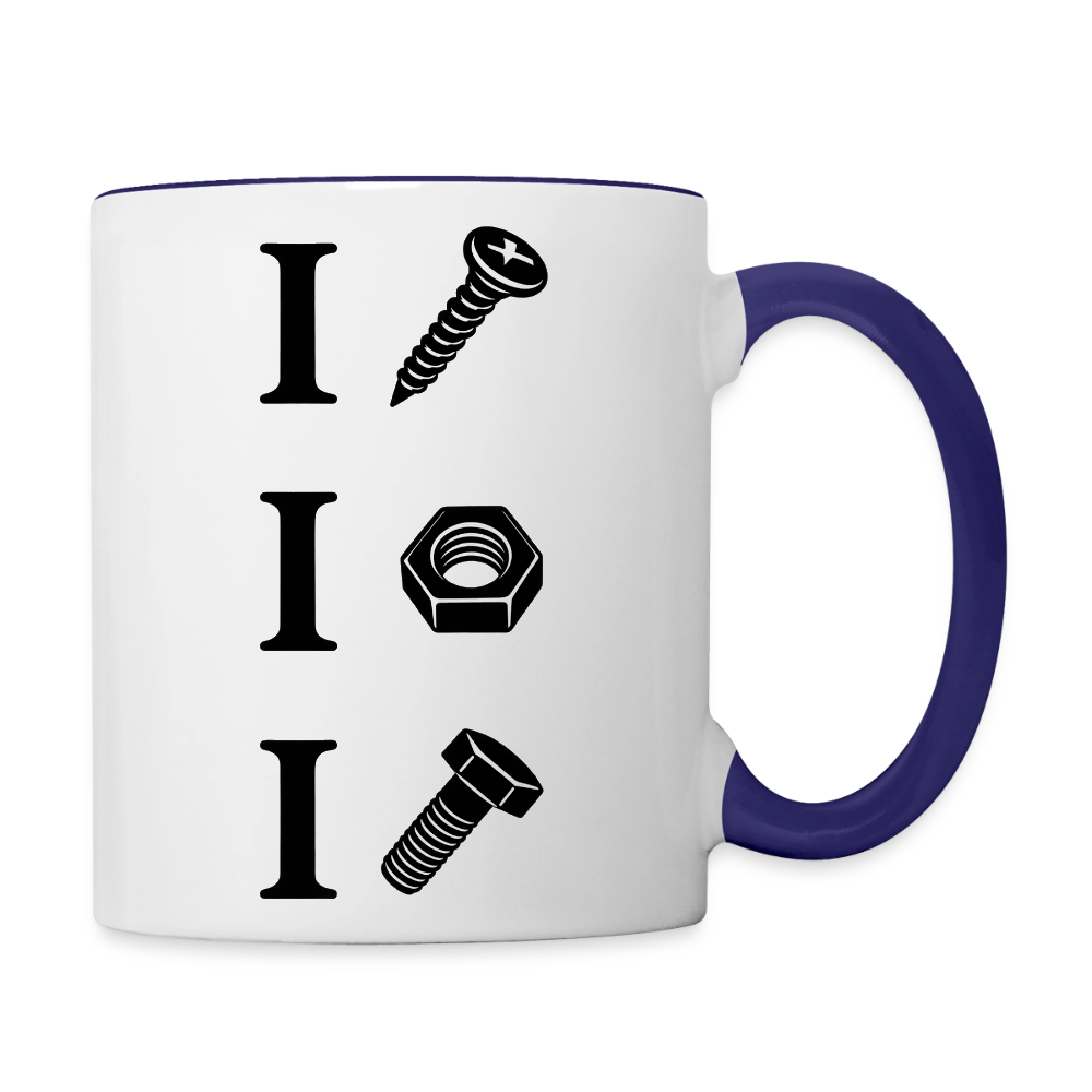 I Screw I Nut I Bolt – Funny Adult Humor Ceramic Coffee Mug Color: Blue