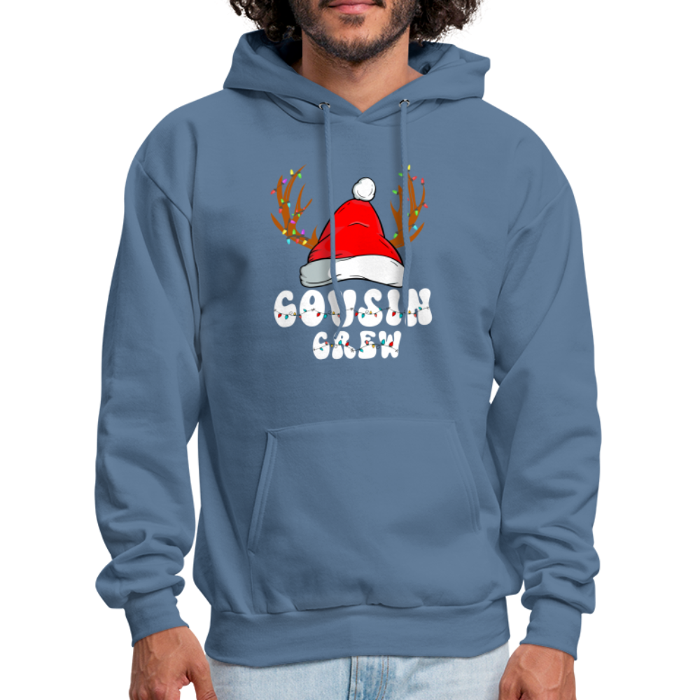 Cousin Crew Christmas Hoodie - denim blue