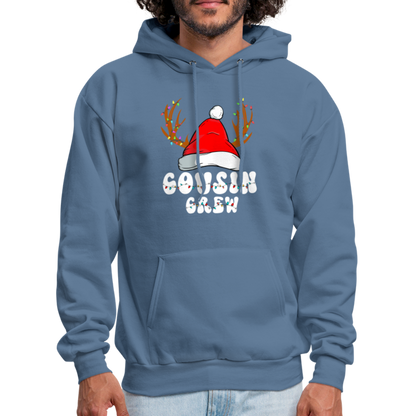 Cousin Crew Christmas Hoodie - denim blue