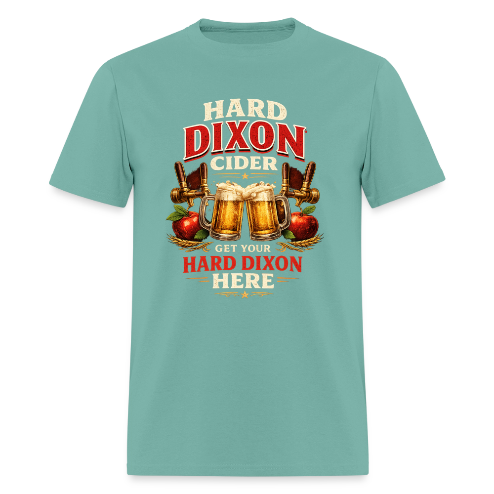 Hard Dixon Cider Funny Adult Humor T-Shirt Color: Aquatic