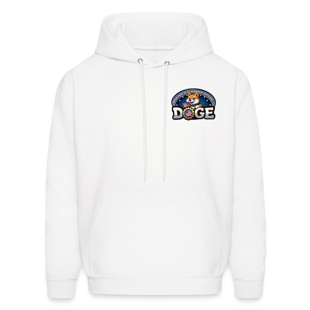 DOGE Hoodie (front/back print) - white