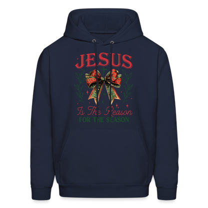 Jesus Is The Reason For The Season Hoodie - navy