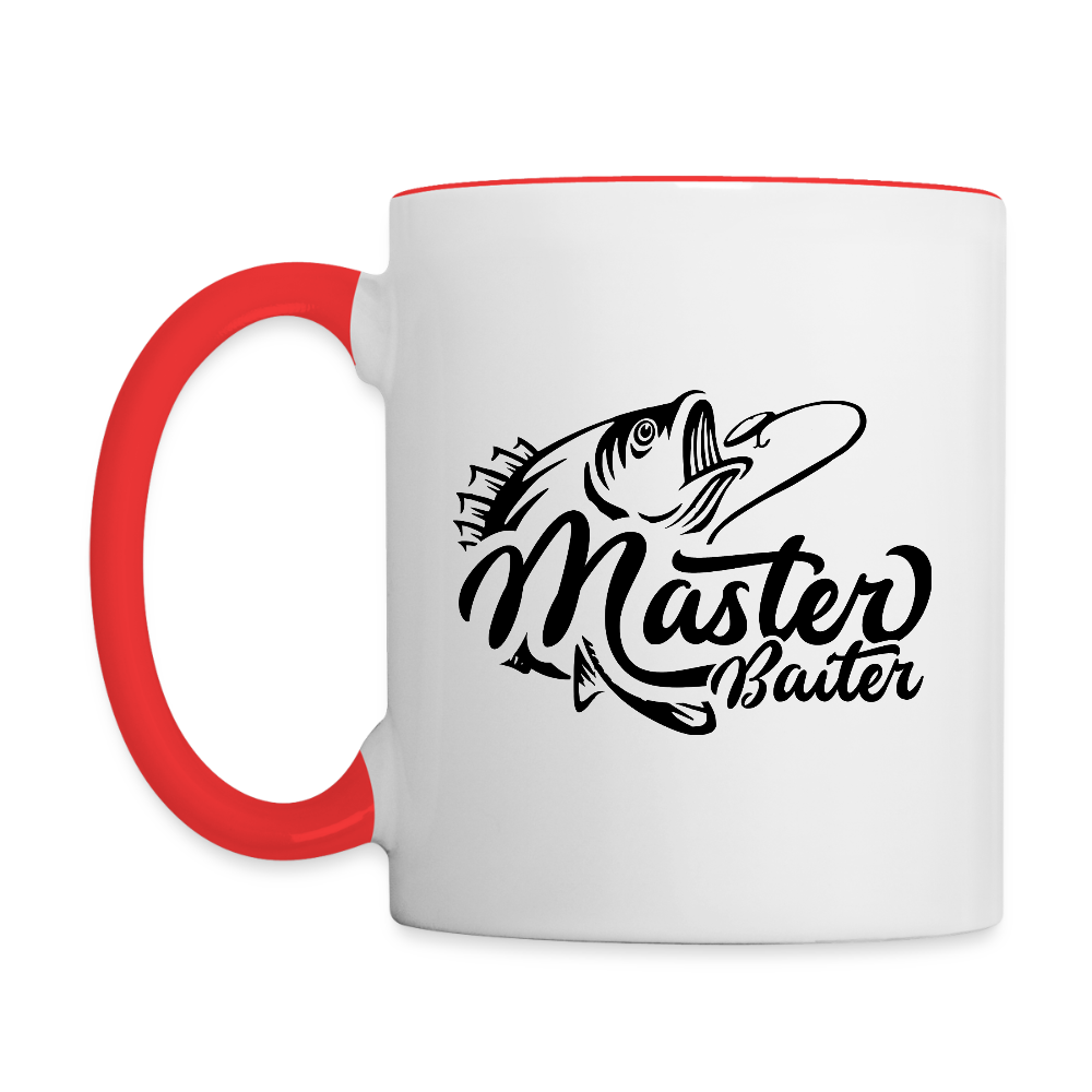 Master Baiter Funny Fishing Coffee Mug Color: white/black