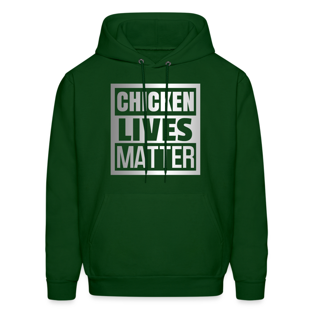 Chicken Lives Matter Hoodie - forest green