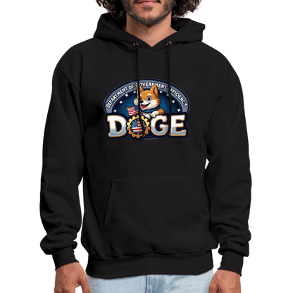 DOGE Logo (Dept of Government Efficiency) Hoodie - black