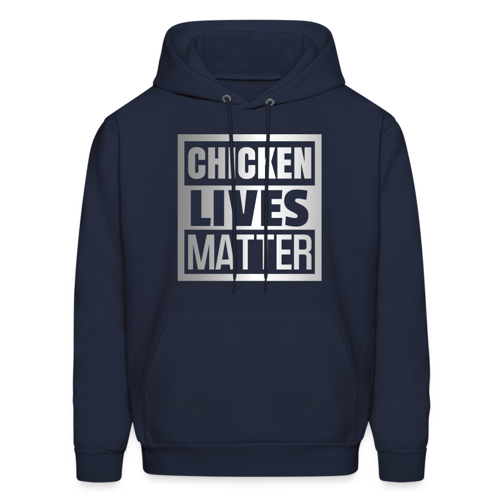 Chicken Lives Matter Hoodie - navy