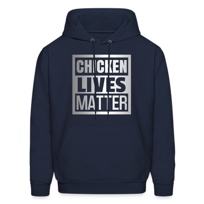 Chicken Lives Matter Hoodie - navy