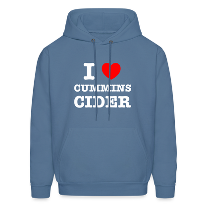 I Heart Cummins Cider Hoodie - denim blue