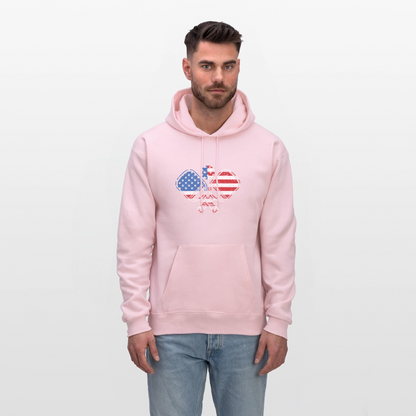 American Flag Pickleball Paddle Hoodie - pale pink