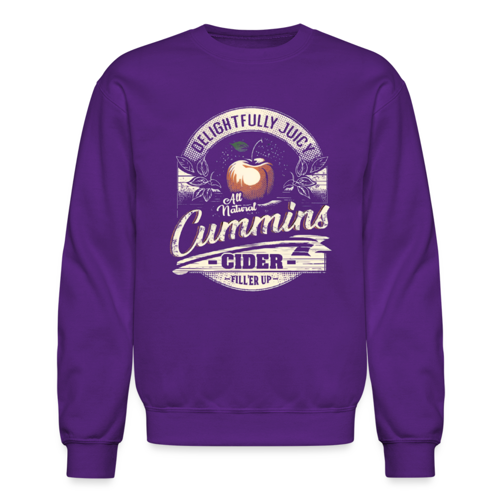 Vintage Cummins Cider (Funny Adult Humor) Sweatshirt - purple