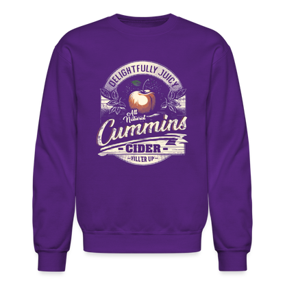 Vintage Cummins Cider (Funny Adult Humor) Sweatshirt - purple