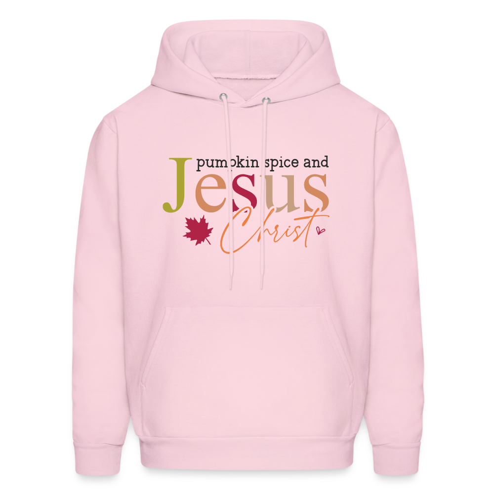 Pumpkin Spice and Jesus Christ Hoodie - pale pink