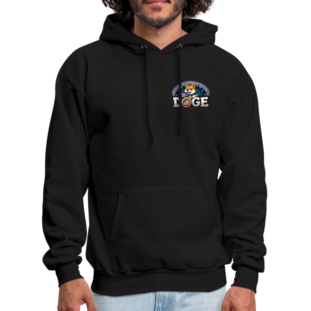 DOGE Hoodie (front/back print) - black