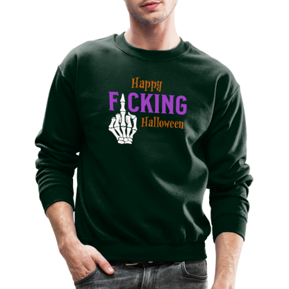 Happy F*cking Halloween Sweatshirt - forest green