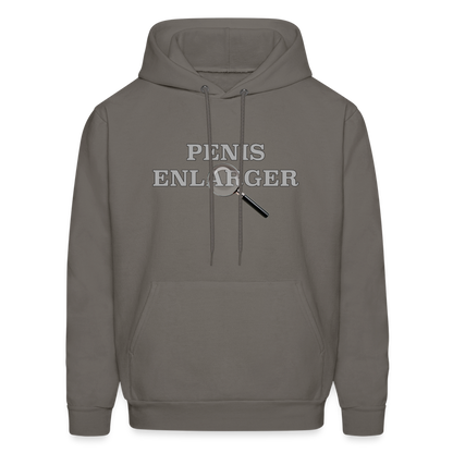 Penis Enlarger Hoodie (Funny Adult Humor) - asphalt gray