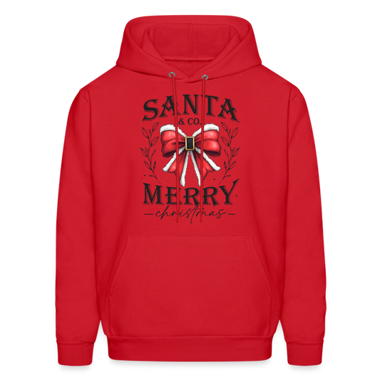 Merry Christmas Santa & Co Hoodie - red