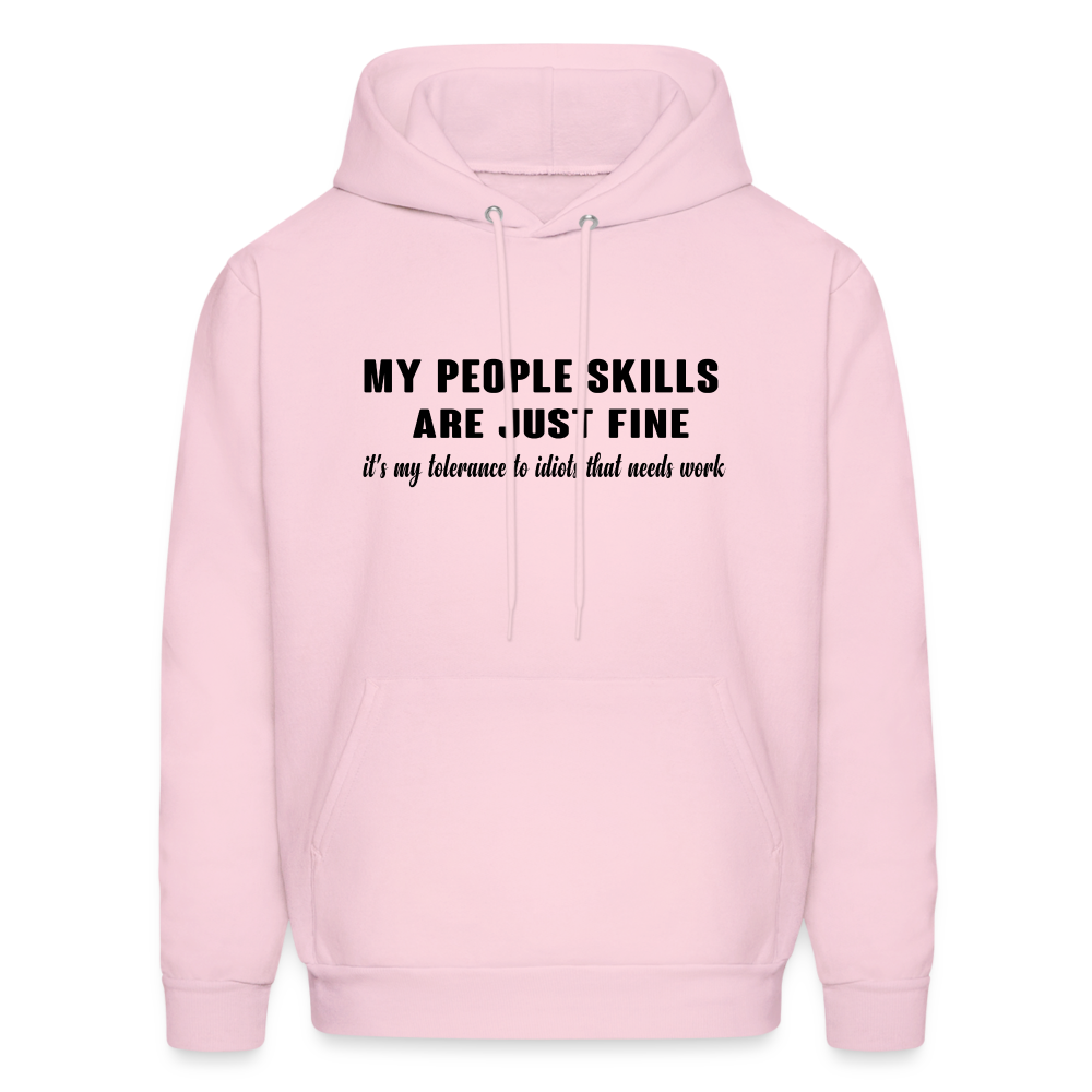 It's My Tolerance To Idiots That Needs Work Hoodie - pale pink