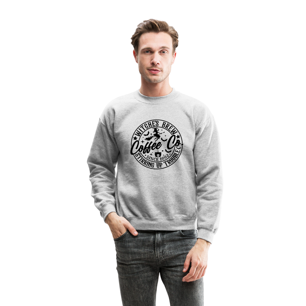 Witches Brew Coffee Co Sweatshirt (Halloween) - heather gray