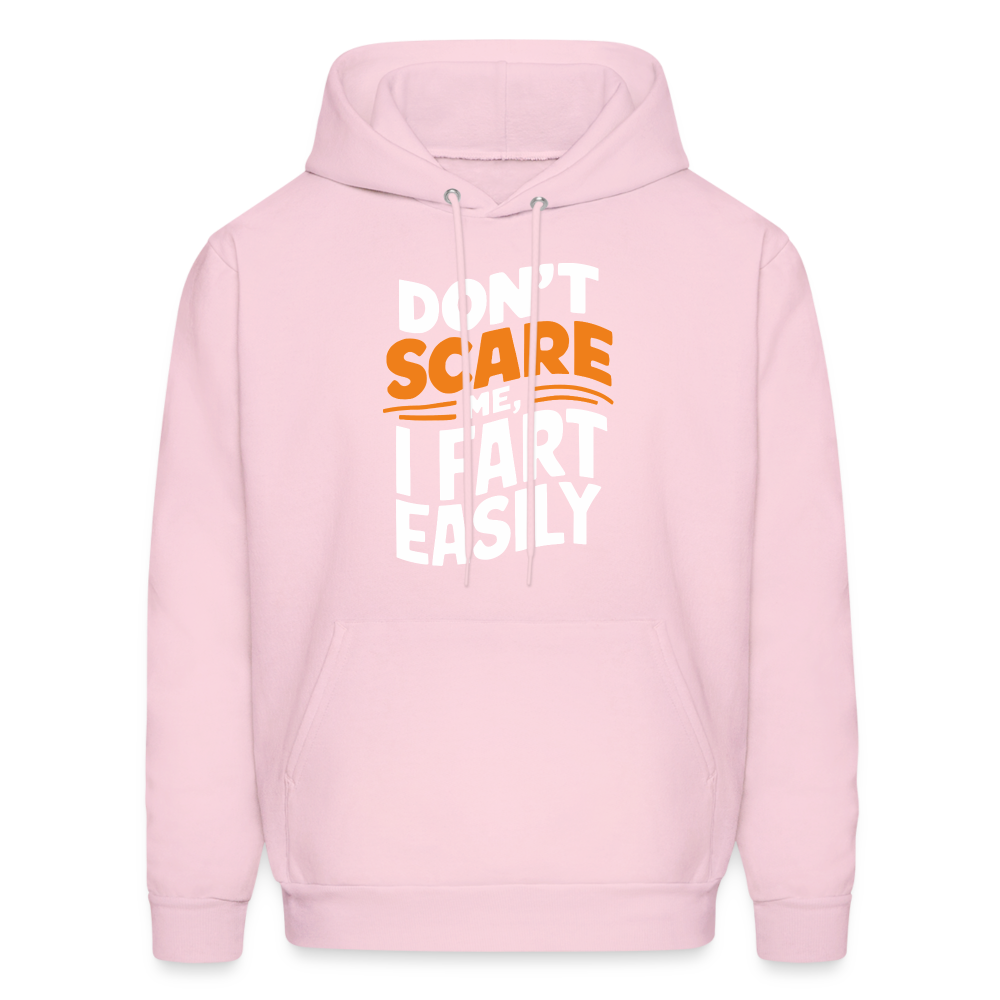 Don't Scare Me I Fart Easily Hoodie - pale pink