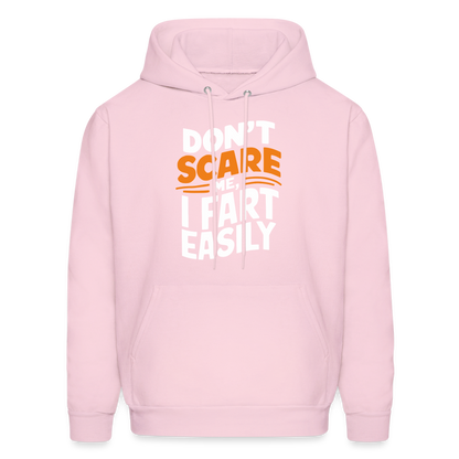 Don't Scare Me I Fart Easily Hoodie - pale pink