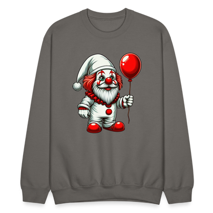 Gnome Clown Sweatshirt - asphalt gray