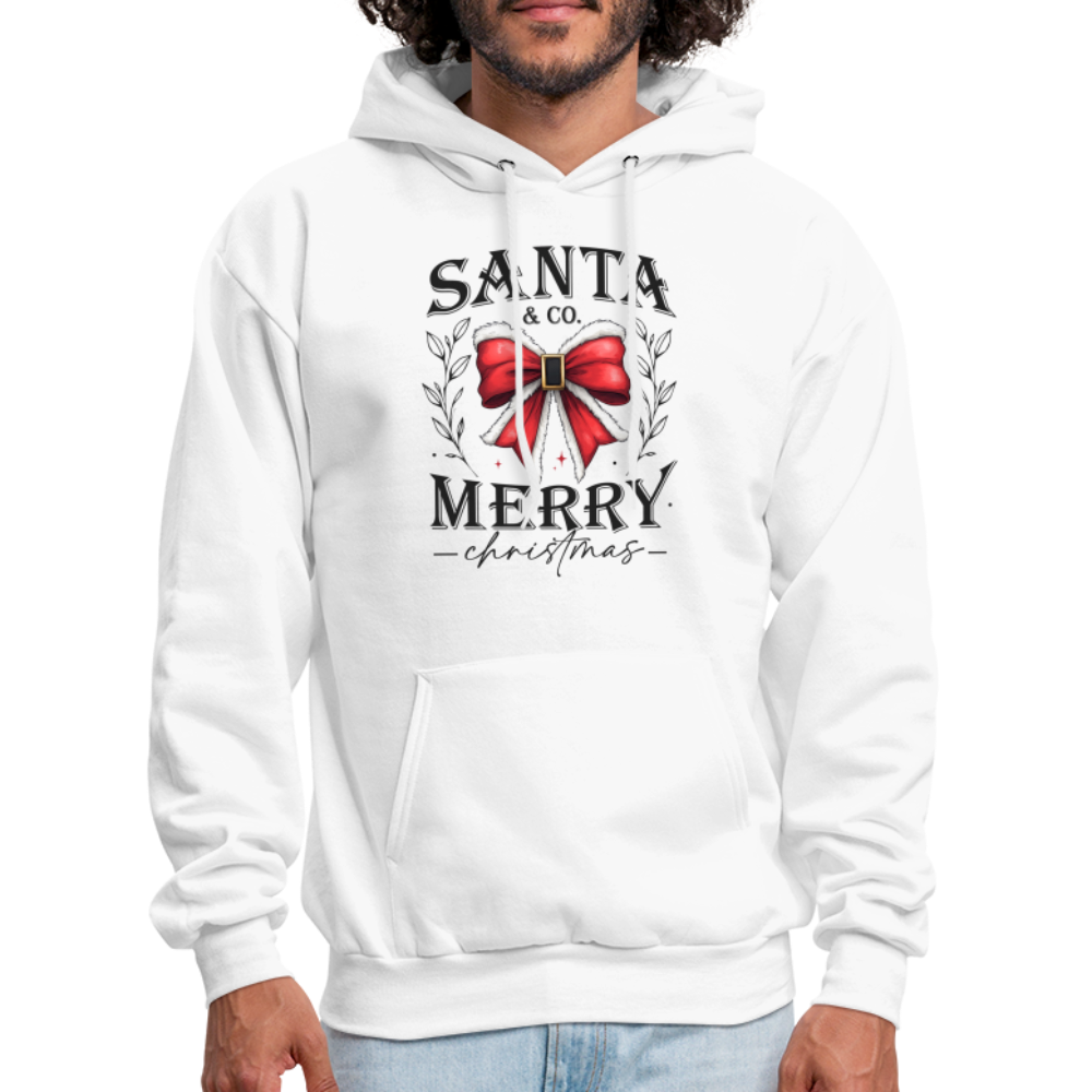 Merry Christmas Santa & Co Hoodie - white