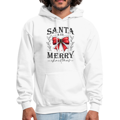 Merry Christmas Santa & Co Hoodie - white