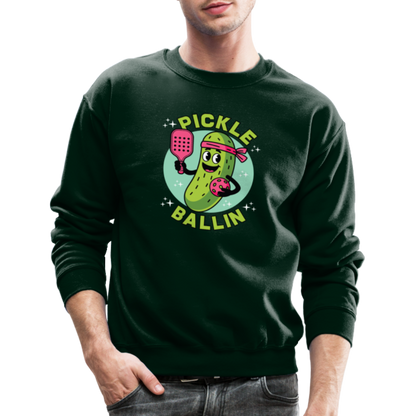 Pickle Ballin Sweatshirt - forest green