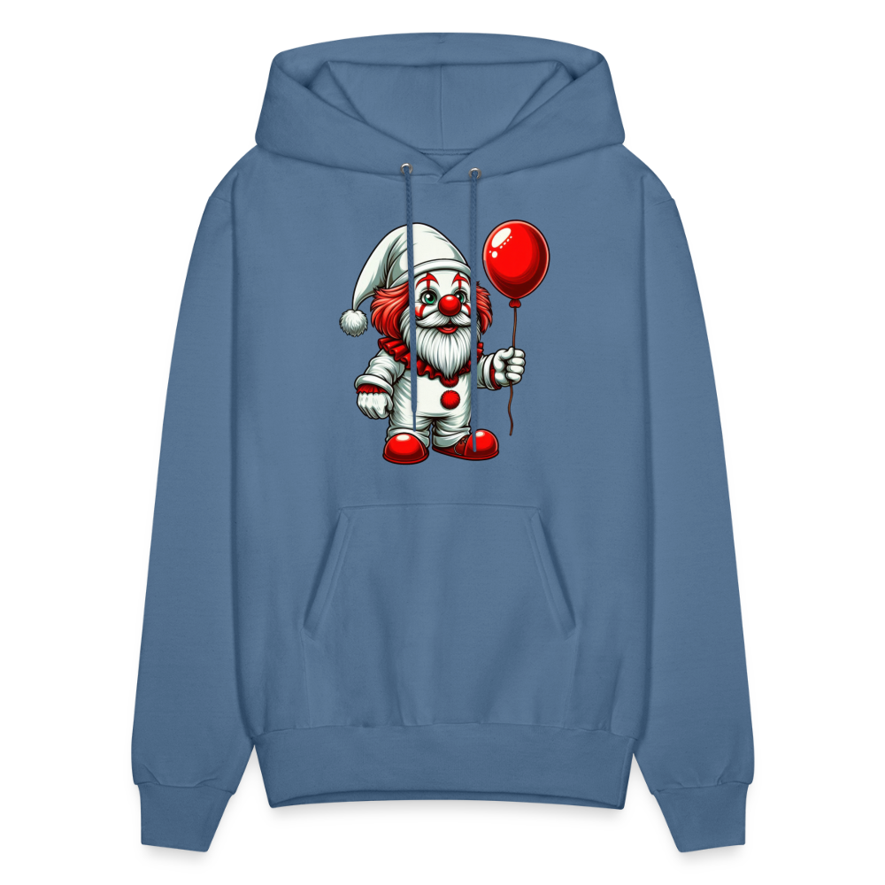 Gnome Clown Hoodie - denim blue