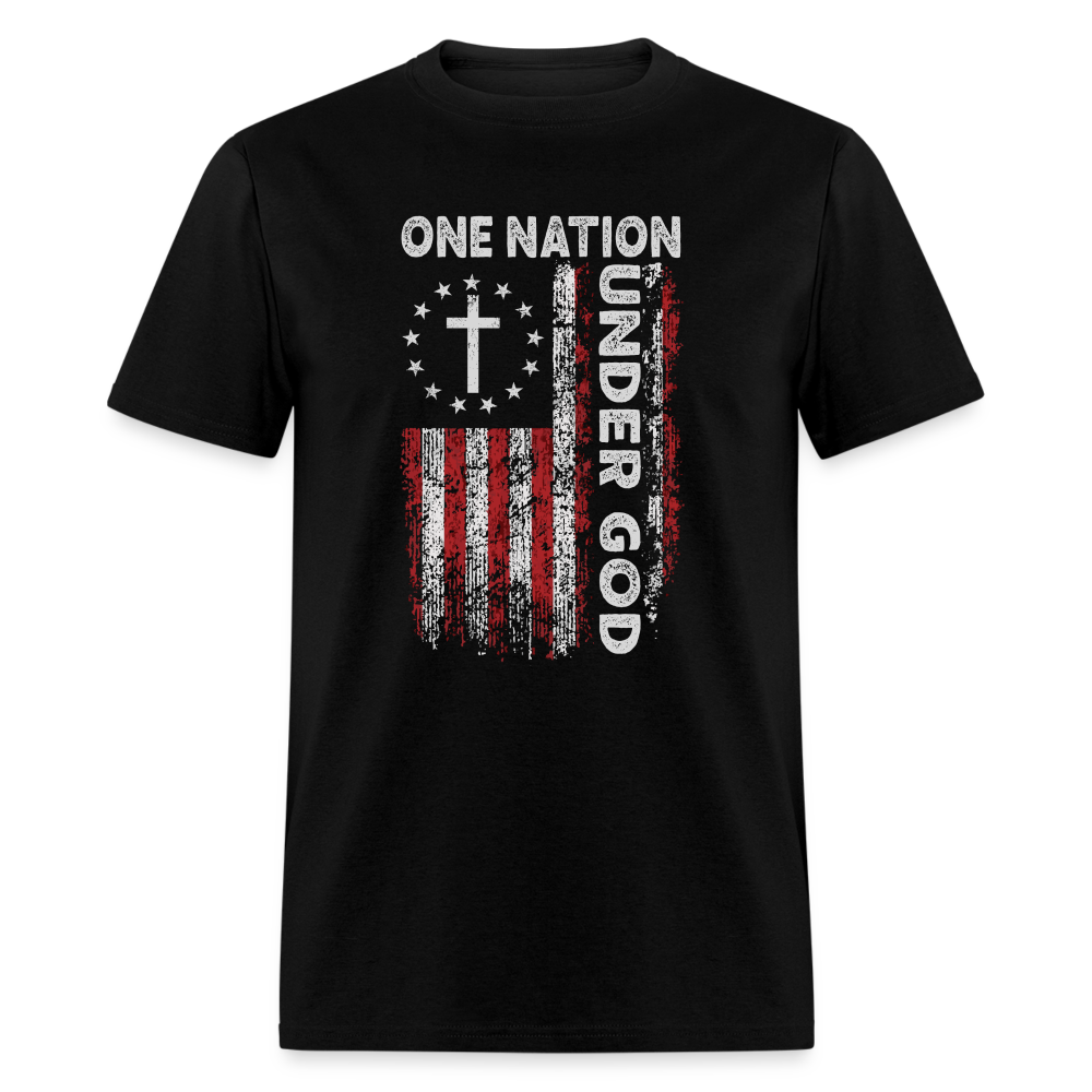 One Nation Under God T-Shirt - black