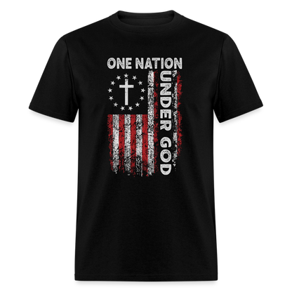 One Nation Under God T-Shirt - black