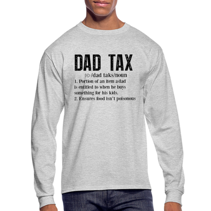 Definition of Dad Tax Long Sleeve T-Shirt - heather gray