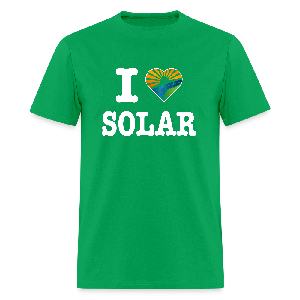 I Love Solar T-Shirt Color: bright green
