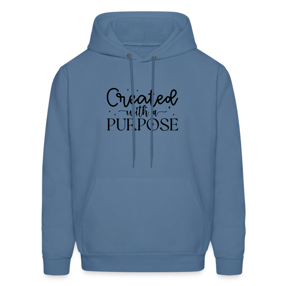 Created with a Purpose Hoodie - denim blue