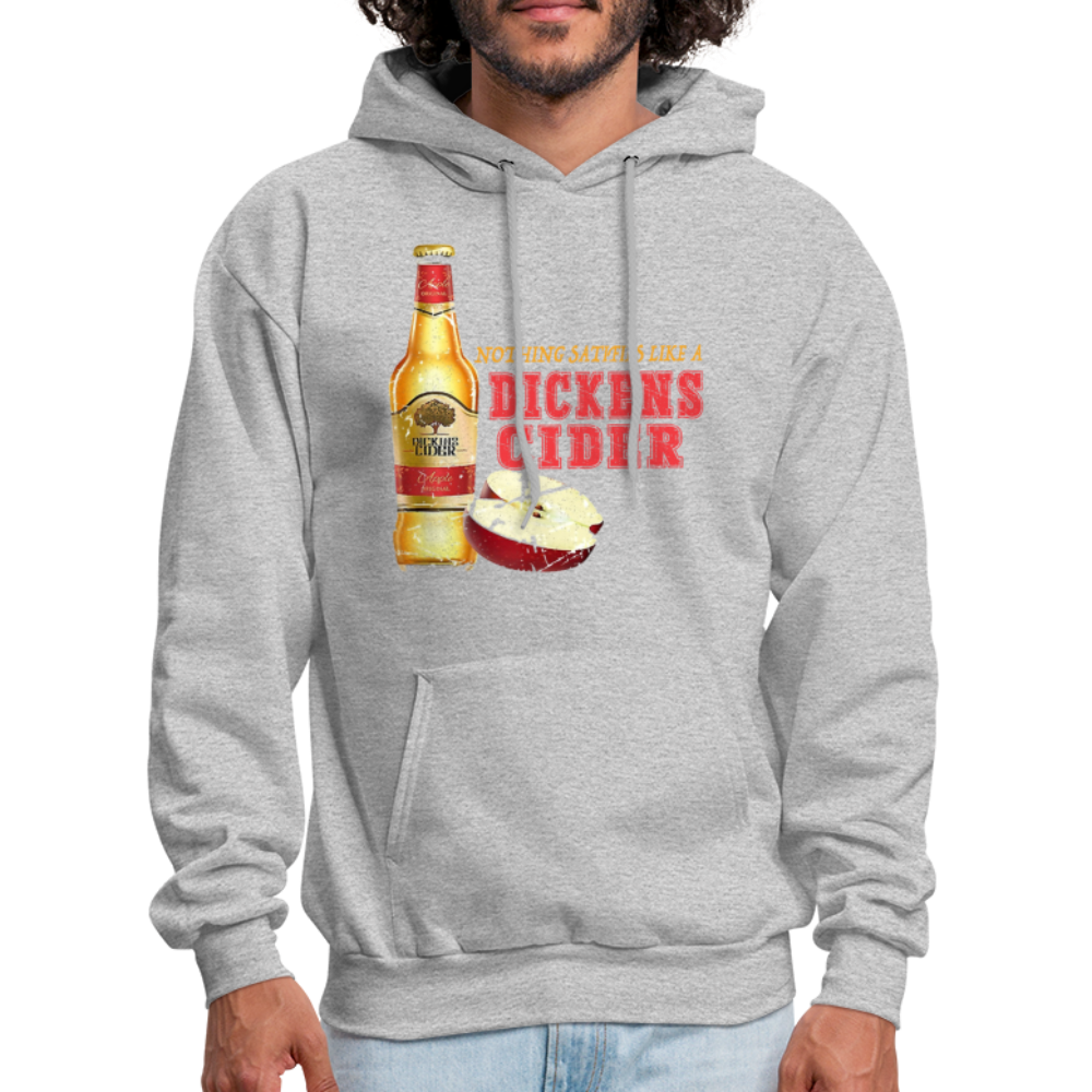 Nothing Satisfies Like A Dickens Cider Hoodie - heather gray